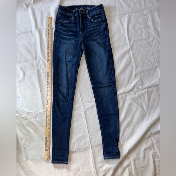American Eagle super high waisted jeggings size 2 long - Picture 2 of 7